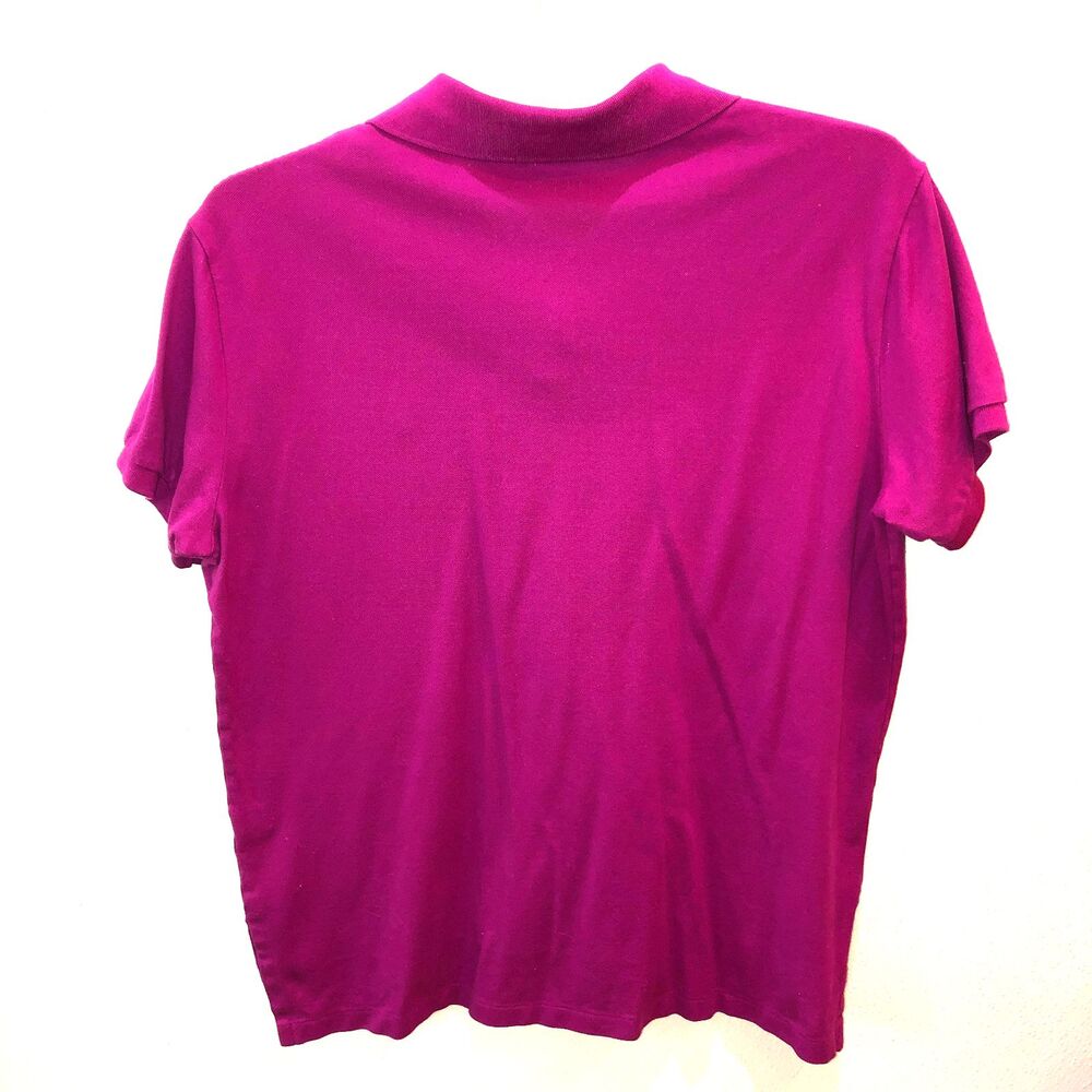 Polo Ralph Lauren Mens Large Fuschia Pink Pima Stretch Mesh Custom Fit Shirt - Picture 3 of 7